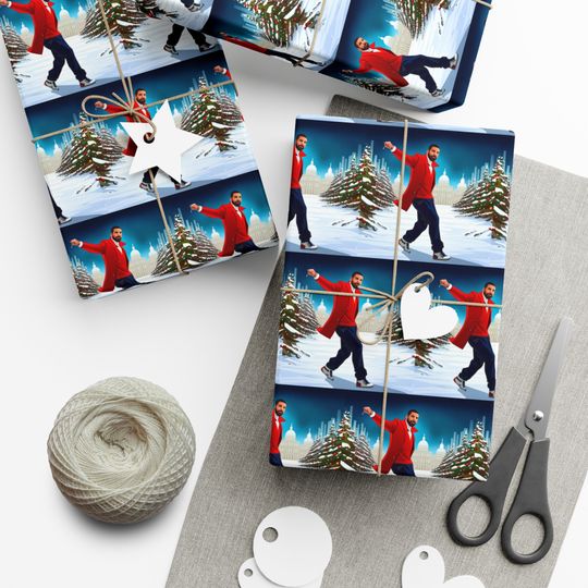 Discover Dancing Drake Wrapping Paper - Personalized Rap Gift Wrap