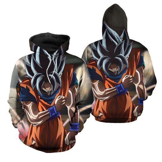 Discover Dragon Ball Cartoon Dragon Ball Z 3D Pullover Printed Over Hoodie