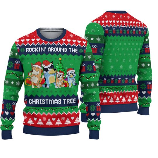 Discover BlueyDad Family Ugly Christmas Sweater