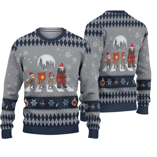 Discover Santa Christmas Abbey Road Ugly Sweater