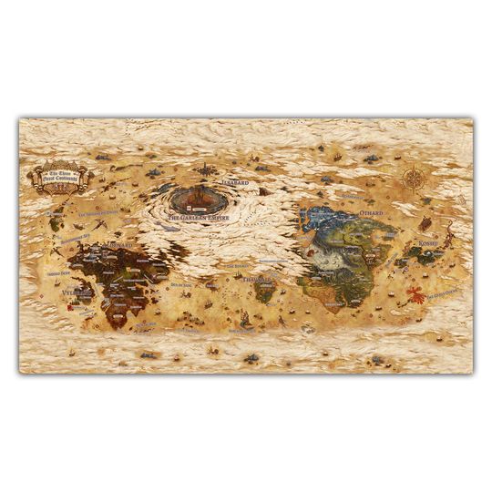 Discover FFXIV New Updated World Map Hydaelyn Eorzea Canvas
