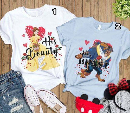 Discover His Beauty and Her Beast Valentine Shirts, Im Her Beast Valentine Day Couple