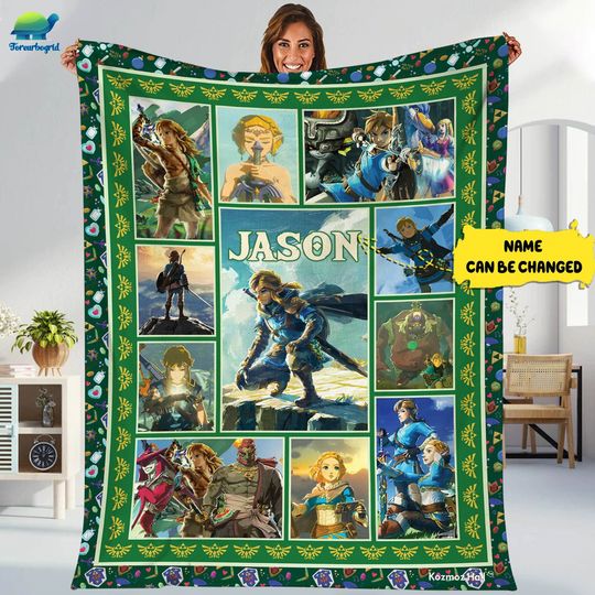 Discover Personalized The Legend of Zelda Fleece Blanket | Tears of the Kingdom Blanket