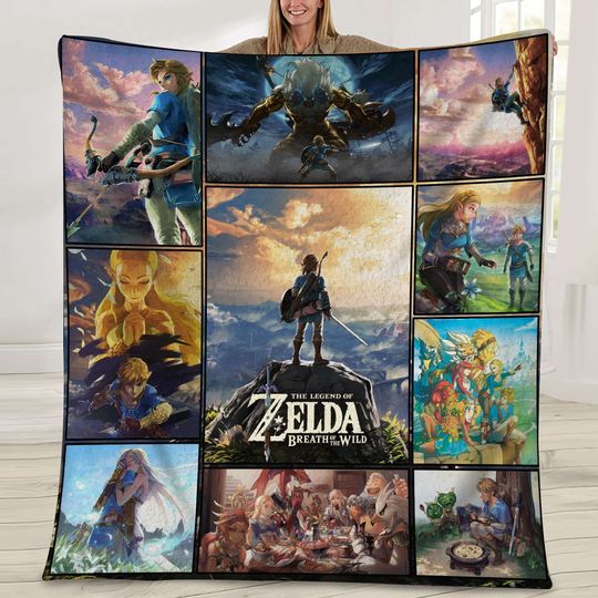 Discover The Legend Of Zelda Premium Fleece Blanket, The Legend Of Zelda Lovers Fleece Blanket