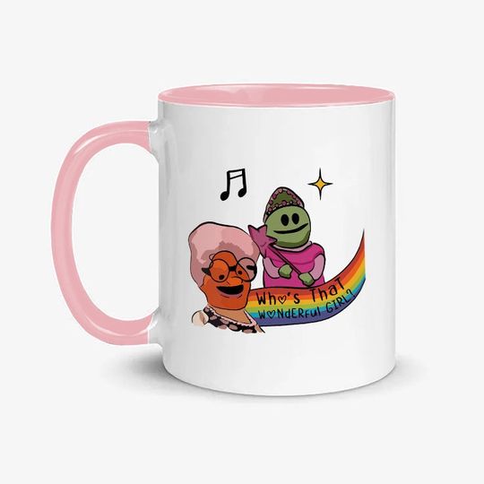 Discover Funny Cute TikTok White Mug Coffee Cup, Whos That Wonderful Girl Could She Be Any Cuter
