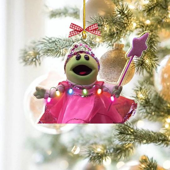 Discover Nanalan Who's That Wonderful Girl ornament, TikTok Viral Green Puppet Music