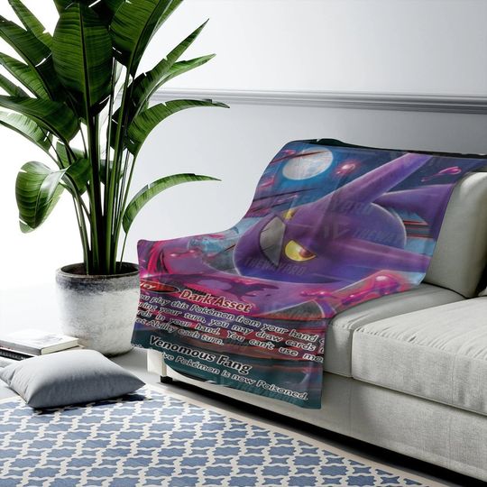 Discover Crobat V Spin PREMIUM Fleece Blanket