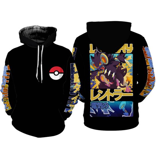 Discover Luxray Full Over Print 3D Hoodie | Pocket Monster Luxray
