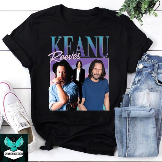 Discover Vintage Homepage Keanu Reeves Vintage T-Shirt, Keanu Reeves Shirt