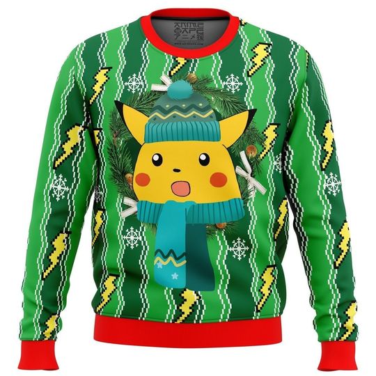 Discover Pika PKM Ugly Christmas Sweater, Christmas Gift, Unisex Sweater Gift