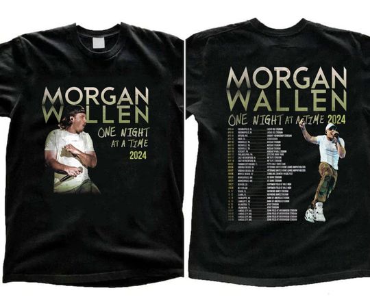 Discover One Night At A Time Wallen Western 2024 Tour Shirt, Wallen Western 2024 T Shirt