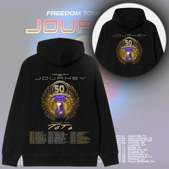 Discover Journey US Freedom Tour 2024 Shirt, Journey With Toto 2024 Concert