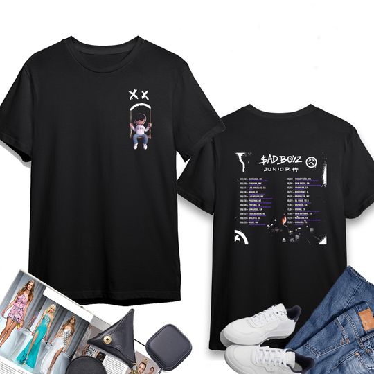 Discover Junior H 2023 Concert Shirt, US Sad Boyz Tour 2023 Shirt, Sad Boyz 2023 Concert Shirt, Junior H Fan Shirt, Junior H Shirt Gift