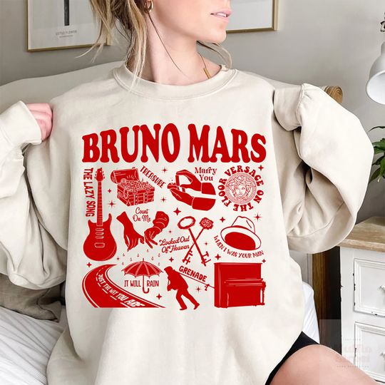 Discover Bruno Mars Lover's Sweatshirt Design