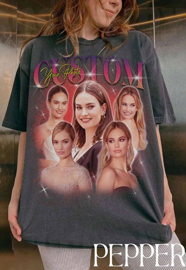 Discover Shirt With Girlfriend Face, Custom Your Own Bootleg Idea, Women's Custom