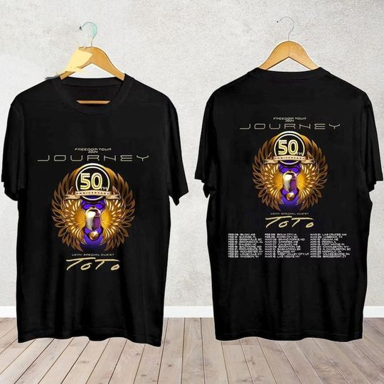 Discover Journey Freedom Tour 2024 Shirt, Journey With Toto 2024 Concert Shirt