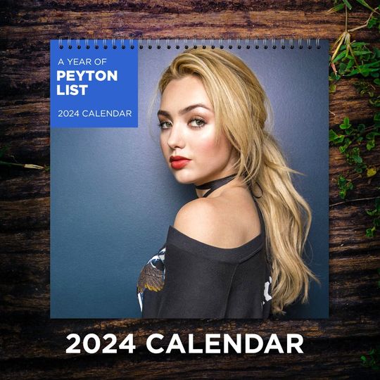 Discover Peyton List Calendar 2024,  Peyton List 2024 Celebrity Wall Calendar
