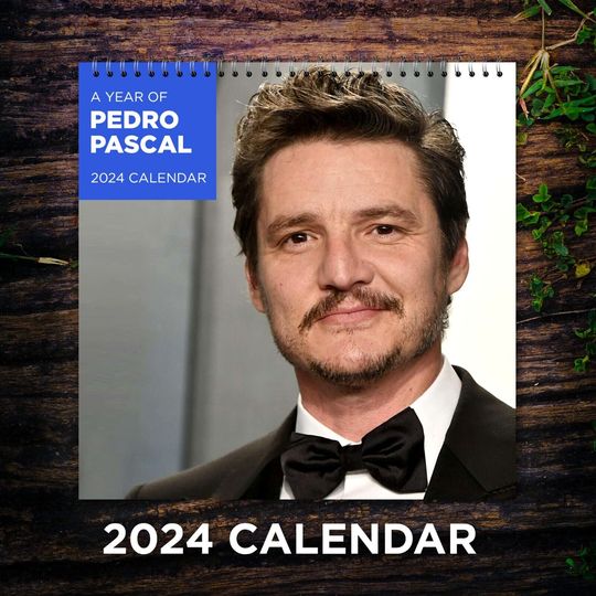 Discover Pedro Pascal Calendar 2024 | Pedro Pascal 2024 Celebrity Wall Calendar