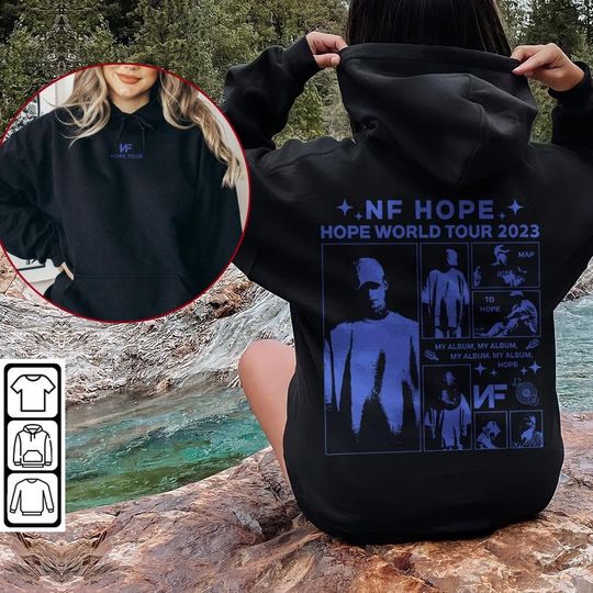Discover NF Hope Rap Shirt Double Sided, NF Rapper Y2K 90s Merch Vintage Album