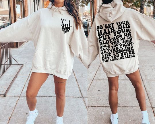 Discover Lyrics Hoodie - Hair Did, Clothes On, Play Your Song