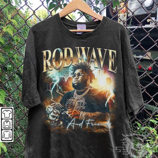 Discover Rod Wave Rap Shirt, Rod Wave And Friends 2023 Vintage 90s