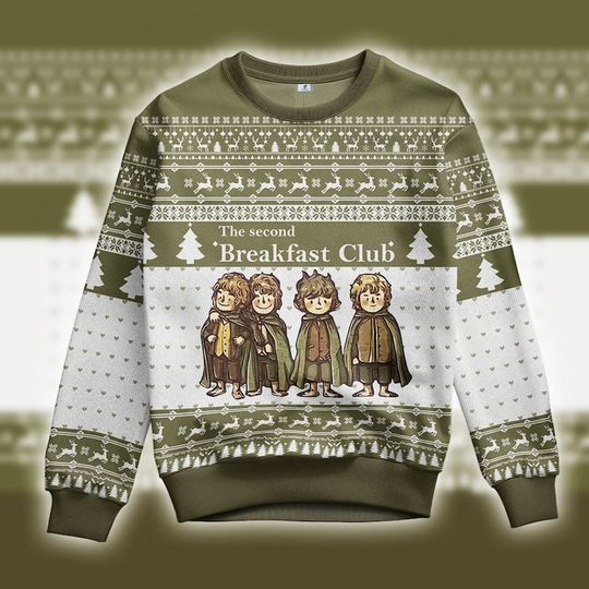 Discover Christmas Second Breakfast Ugly Sweater, Christmas Gift Sweatshirt, Xmas Sweater