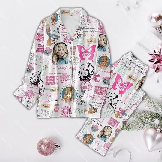 Discover Pink Dolly Pajama Set - In Dolly We Trust