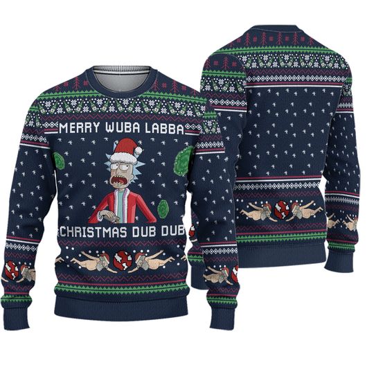 Discover Merry Wubba Lubba Rick and Mortys Ugly Sweater