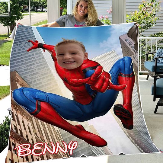 Discover Personalized Custom Kids Superhero Blanket