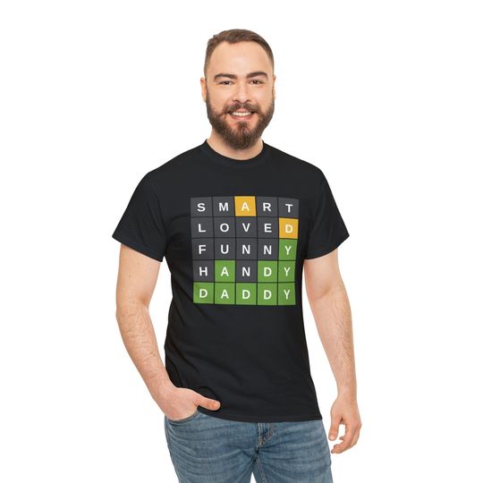 Discover Wordle Daddy T-Shirt for Father's Day