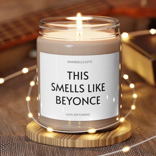Discover This Smells Like Beyonce Funny Joke Candle, Pop Culture Gift