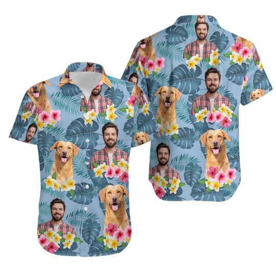 Discover Custom Portrait Photo Hawaiian Shirt