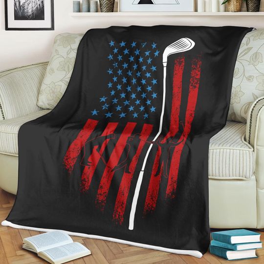Discover Golf Blanket - Golfer Fleece Blanket
