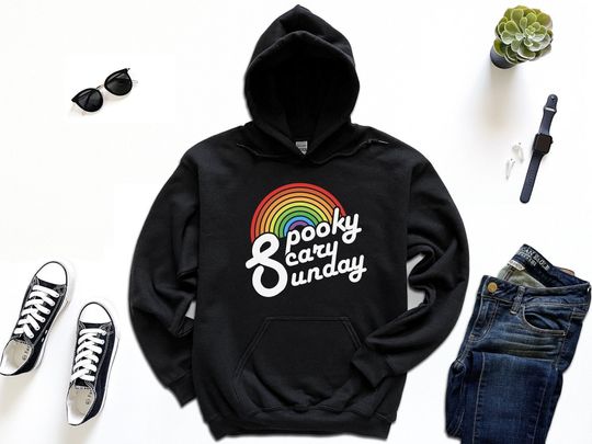 Discover Spooky Scary Sunday Hoodie, Spooky Sunday Unisex