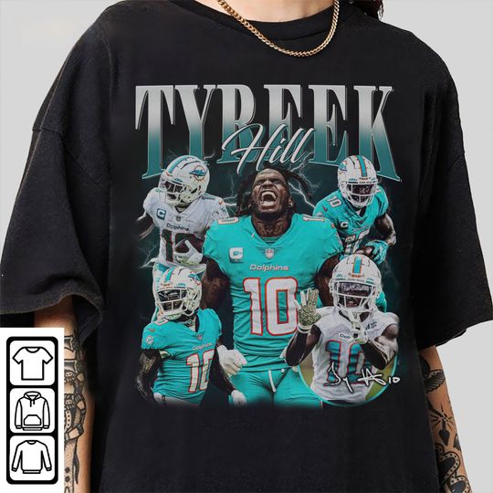 Discover Vintage 90s Graphic Style Tyreek Hill T-Shirt, Tyreek Hill Shirt, Miami Football