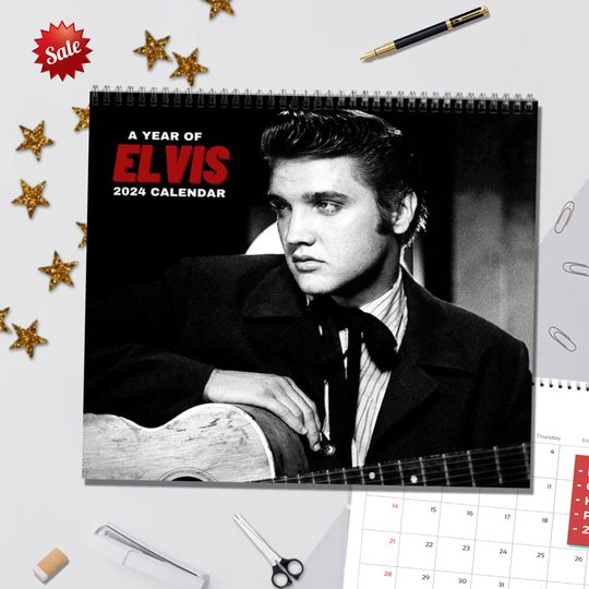 Discover Elvis Wall Calendar 2024 , Elvis Presley 2024 Wall Calendar