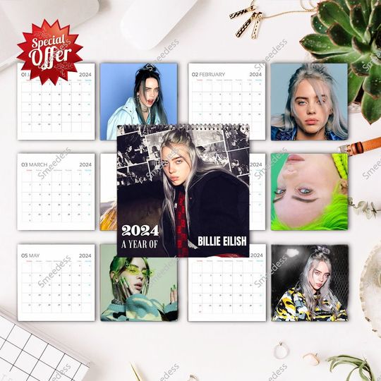 Discover Billie Eilish 2024 Wall Calendar