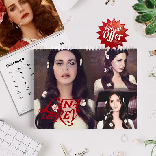 Discover Lana Del Rey Calendar 2024, Lana Del Rey 2024 Celebrity Wall Calendar