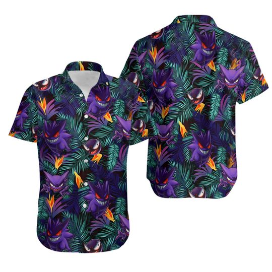 Discover Gengar Evolution Hawaiian Shirt