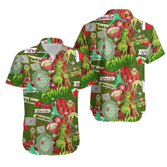 Discover Grin Christmas Hawaiian Shirt