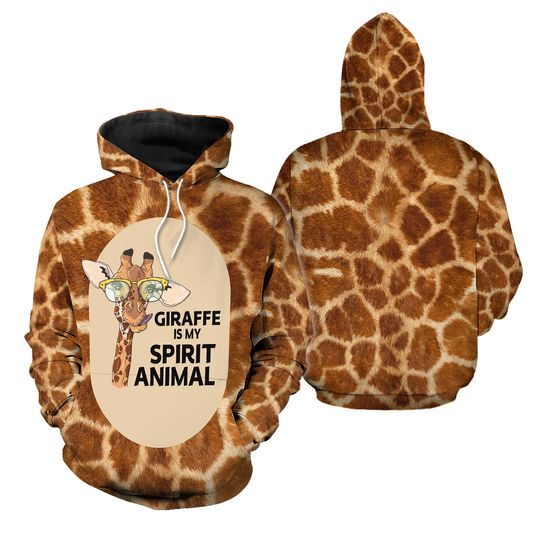 Discover Unisex Giraffe Sweatshirt Hoodie