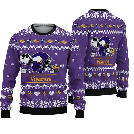 Discover Vikings Football Christmas Ugly Sweater