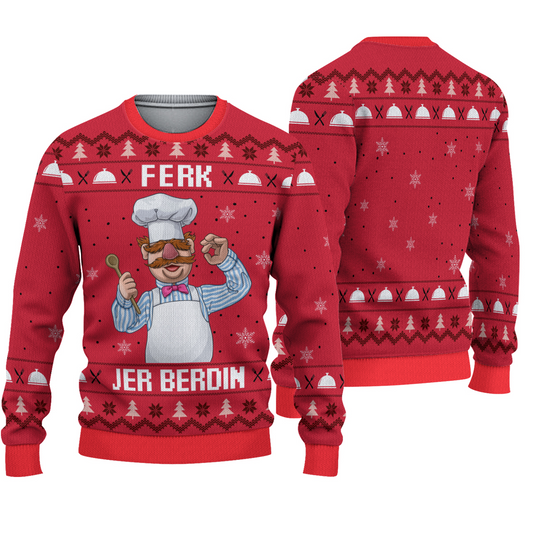 Discover Ferk Jer Berdin The Swedish Chef Christmas Ugly Sweater