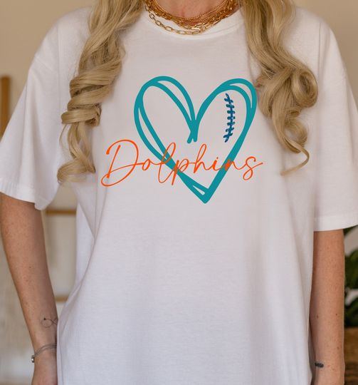 Discover Dolphins Footbal Tshirt, Miami Dolphins Gift, Vintage Miami Shirt