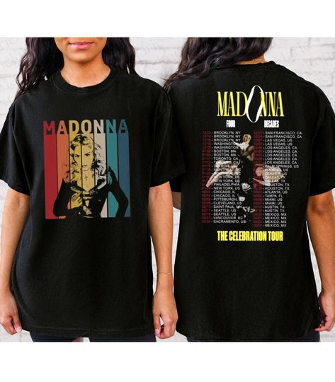 Discover 2024 Tour Madonna The Celebration Shirt, Madonna Fan Gift Shirt