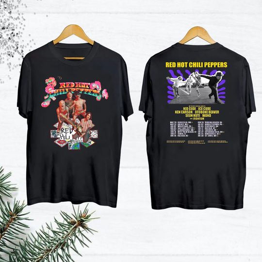 Discover RHCP Tour 2024 Shirt, Red Hot Chili Peppers The Unlimited Love Tour 2024 T-Shirt