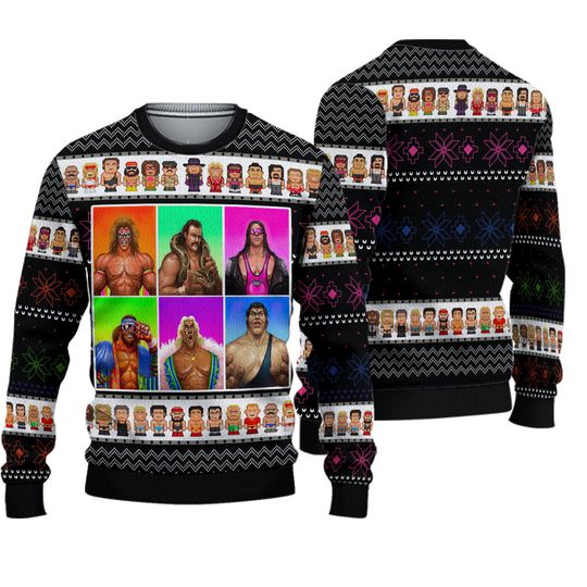 Discover Wwf Wrestling Legends Ugly Christmas Sweater