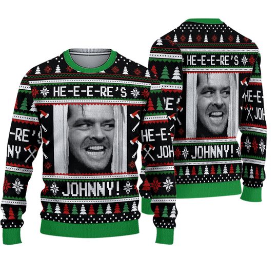 Discover Heres Johnny The Shining Ugly Christmas Sweater
