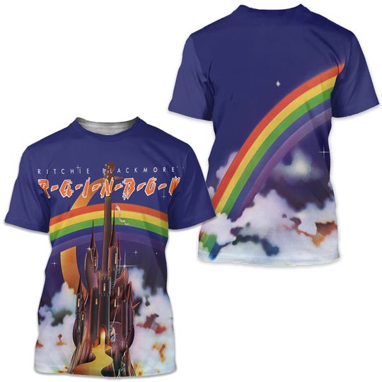 Discover Rainbow Music Vintage 3D Tshirt