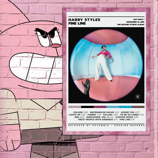 Discover Harry - Fine Line Album Cover Poster